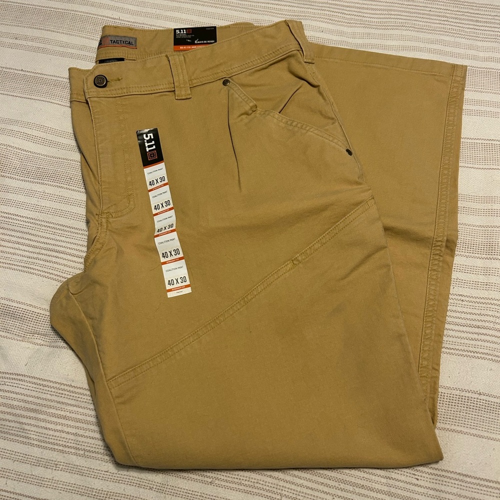 NWT 5.11 Tactical Coalition Men's Tan Pants